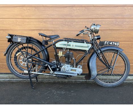 Property of a deceased's estatec.1922 Triumph 4hp SDRegistration no. FC 4740Frame no. 321817Engine no. 82580 PRRThe first Tri