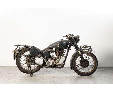 Property of a deceased's estate1948 AJS 497cc Model 18 ProjectRegistration no. non registered (See Text)Frame no. 34671 (to s
