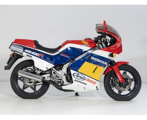 1986 Honda NS400RRegistration no. A4 NSRFrame no. NC19-2001807Engine no. NC19E-2002225Multi-cylinder two-stroke Grand Prix ra