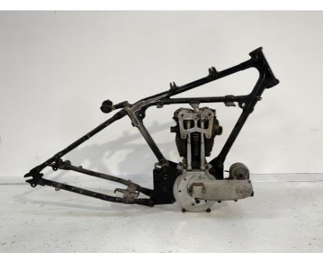 A Raleigh Projectcomprising frame, no frame number visible; OHV twin-port engine, numbered O 1194; with BTH magneto and timin