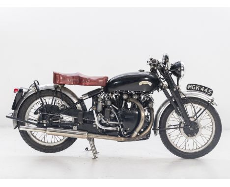 1951 Vincent 998cc Series-C Black ShadowRegistration no. MGK 445Frame no. RC/9137 (see text) Rear frame no. RC/1/7381 (see te