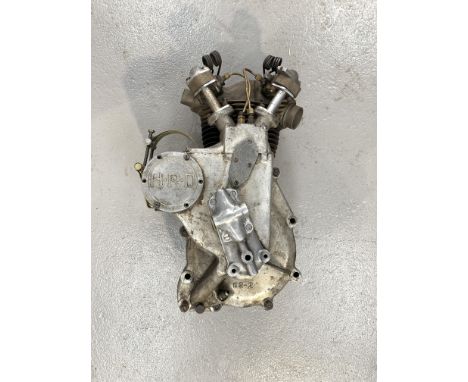 A Vincent-HRD Series-A enginenumbered 2X, fitted with oil pump (numbered BD555) and bronze head, close inspection advised. Fo