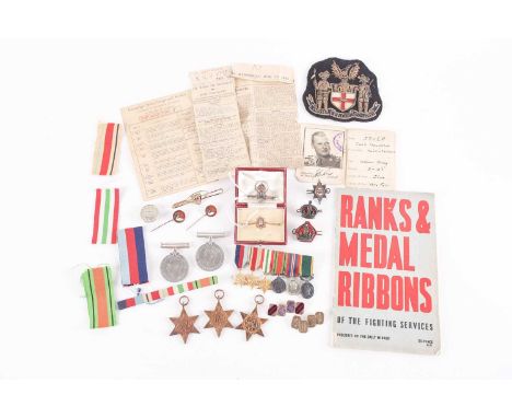 A Second World War group of five medals awarded to Lieutenant Jack Houghton Baker, Indian Army/Worcestershire Regiment; 1939-