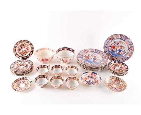 A collection of 19th century and later Imari pattern tableware, to include Mason's Ironstone and a Davenport part tea service