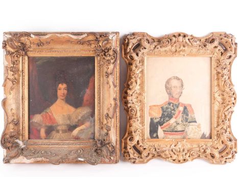 Early 19th century English school, a portrait of an office, watercolour, 24 cm x 19 cm glazed in a gilt frame, together with 