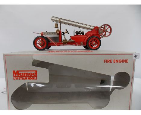 Babalt live steam fire engine model, boxed.