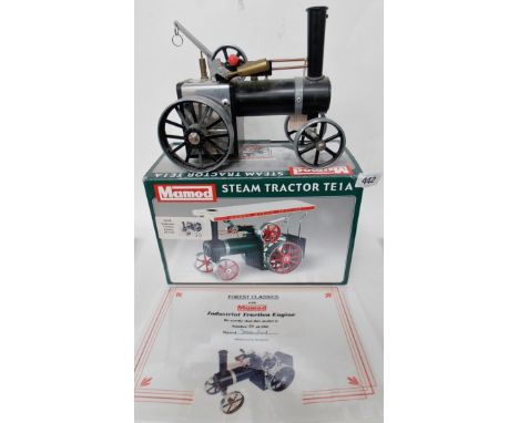 Mamod live steam tractor model TE1A, boxed.