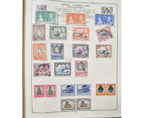 Stamp Album with George VI British Commonwealth including Gambia, Fiji, Falkland Islands and Ceylon.