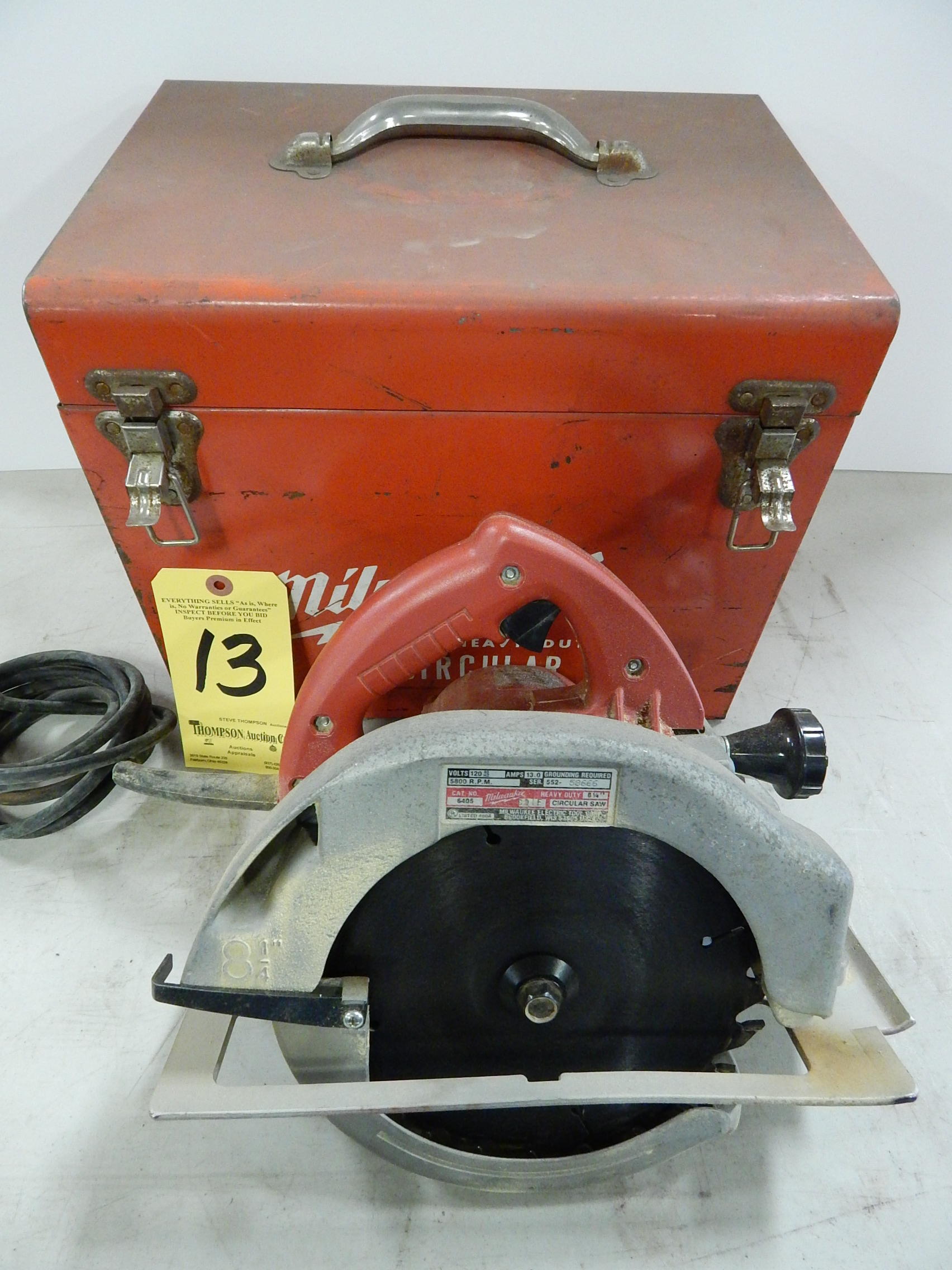 Milwaukee Model 6405 Heavy Duty Circular Saw with Case