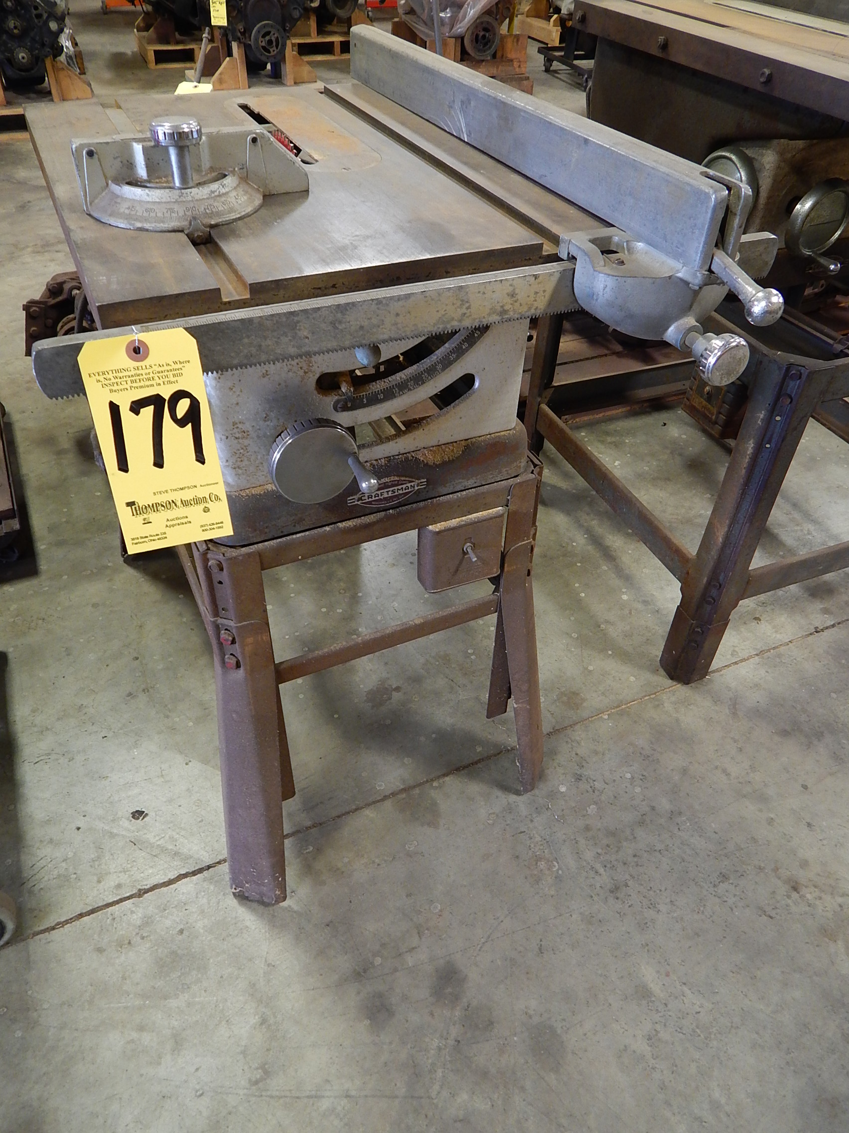 Craftsman 10 Inch Tilting Arbor Table Saw, 115/1/60 AC Electrics