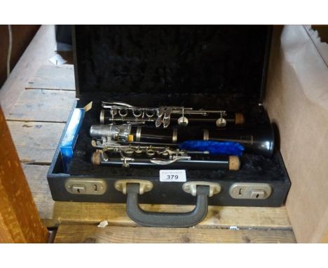 A vintage Boosey Hawkes clarinet.