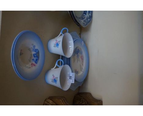 A Shelley Phlox pattern part tea service in a Regent shape
