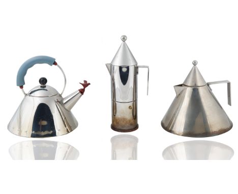 comprising:a) Whistling Bird Teakettle, with steel body and cover with thermoplastic resin, magnetic steel bottom suitable fo