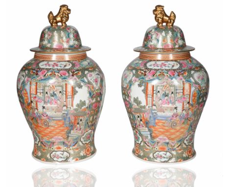 ginger jar form the body with famille rose ground, with three floral cartouches featuring different still lives, the cover wi