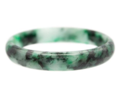 A natural green white nephrite jade bangle. Diameter 6.8cm, thickness 1.3cm.Good used condition,  no visible chips or scratch
