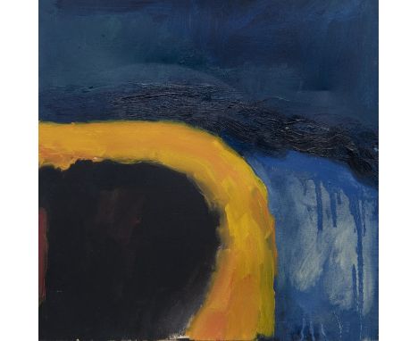 * JOHN M ROWETT, ABSTRACT SHAPES oil on canvas, signed and dated '96 verso 61cm x 61cm Unframed.