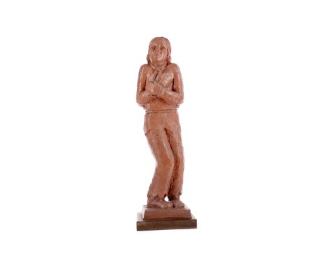 * BENNO SCHOTZ RSA (ESTONIAN 1891 - 1984), PETRUSHKA terracotta, signed 36cm. Note: Petrushka tells the story of the loves an