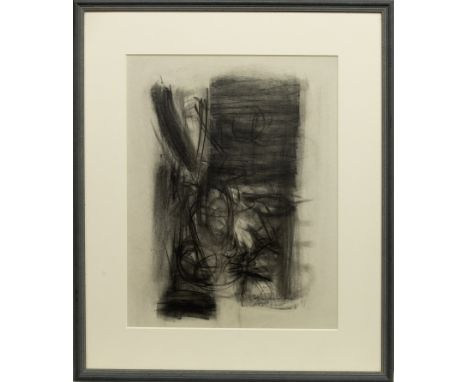 * BRUCE TIPPETT (BRITISH 1933 - 2017), UNTITLED charcoal on paper, signed and inscribed '6.58' (June 1958) 46cm x 36cm Mounte