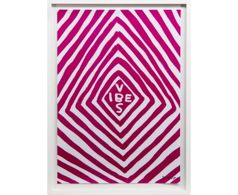 * DAVID SHRIGLEY, VIBES offset lithograph on paper, signed, unnumbered edition of 250, published for The Big Issue 70cm x 50 