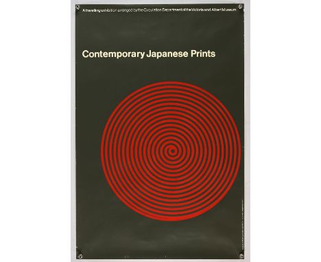 Exhibition Poster  Contemporary Japanese Prints, a travelling exhibition arranged by the Circulation Department of the Victor