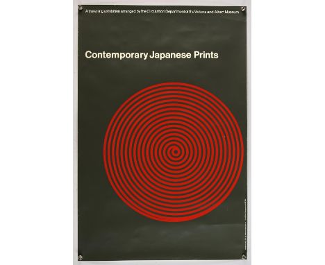 Exhibition Poster  Contemporary Japanese Prints, a travelling exhibition arranged by the Circulation Department of the Victor
