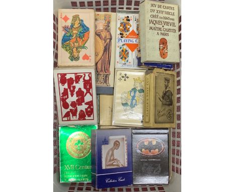 A quantity of vintage playing cards.