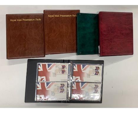 An album of the complete collection of the 2012 Olympic and Paralympic gold medal winner first day covers, together with four