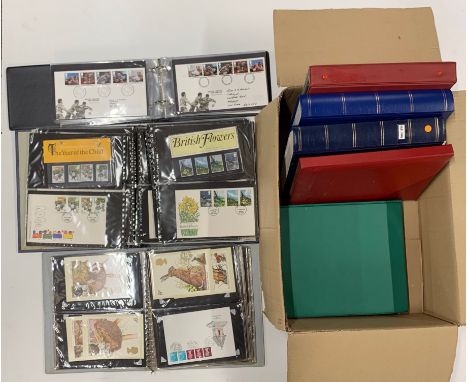 A quantity of stamps and First day cover (some in albums).