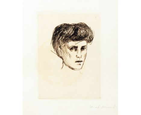 Edvard Munch - Gustav Schiefler. Verzeichnis des graphischen Werks Edvard Munchs bis 1906. Berlin, Bruno Cassirer 1907. Mit z