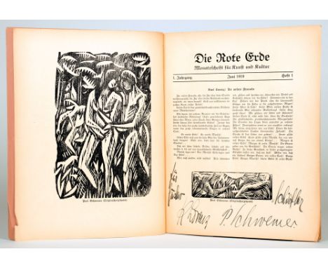 Die Rote Erde. Herausgegeben von Karl Lorenz und Paul Schwemer. Erster Jahrgang, Heft 1, 3, 4/5, 6 [und] 7 [und] Zweite Folge