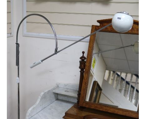 A Stilnovo chrome lamp standard H.154cm