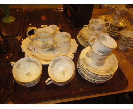Victorian Porcelain Tea Service, 26 pieces