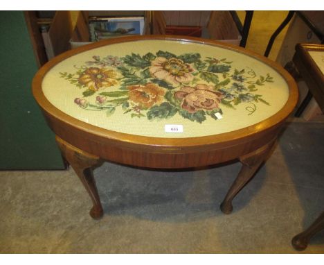 Tapestry Top Coffee Table, 67x45cm, 45cm H