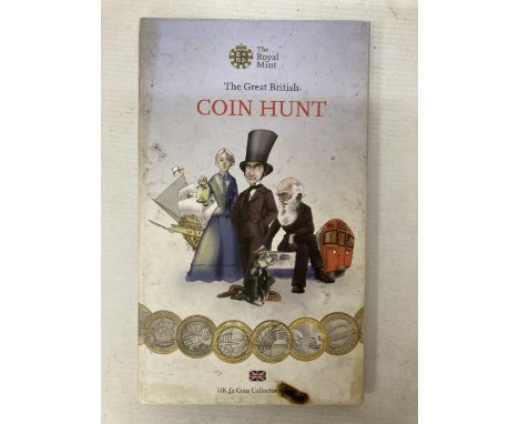 A ROYAL MINT GREAT BRITISH COIN HUNT ALBUM CONTAINING 31 £2.00 COINS TO INCLUDE 2010 FLORENCE NIGHTINGALE, 2004 FIRST STEAM L