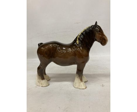 A BESWICK MODEL OF A SHIRE HORSE 