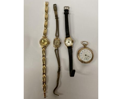 FOUR VINTAGE LADIES WATCHES 
