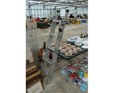 AN ALUMINIUM EXTENDING LOFT LADDER 