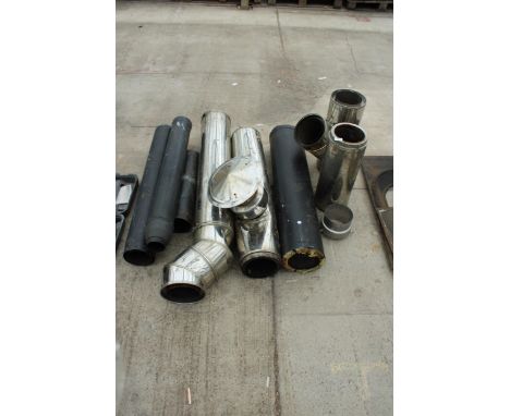 A LARGE ASSORTMENT OF VARIOUS FLU PIPE 