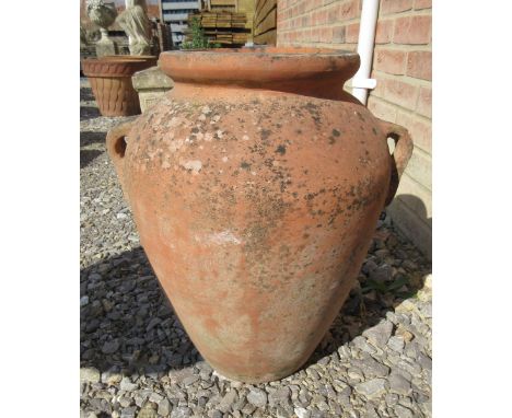 Large terracotta urn - Height: 52cm