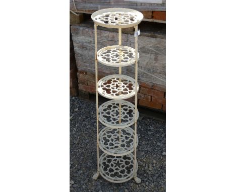 Cast iron pot stand - Height: 123cm