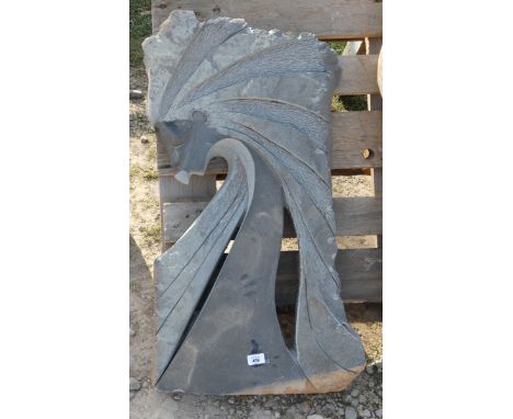 Shona tribal art stone sculpture - Height: 90cm