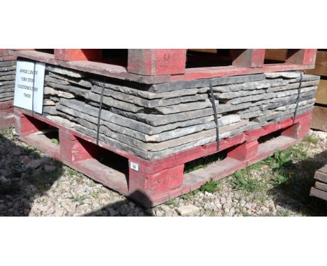 Approximately 11m² of York stone flagstone 25mm 