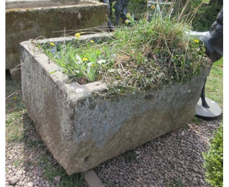 Very large natural stone trough - Height: 63cm Width 130cm Depth: 101cm