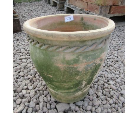 Large terracotta flower pot - Height: 32cm 