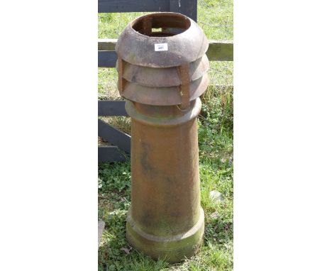 Salt glazed chimney pot - Height: 97cm 
