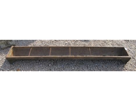 Antique cast-iron trough feeder - Length: 182cm 