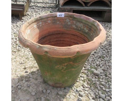 Round terracotta flower pot - Height: 30cm 