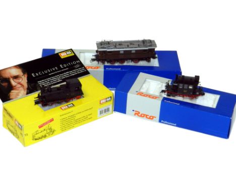 Brawa and Roco HO German Railway Engines: Brawa DR Class 89 / T3 0-6-0 Tank Engine, boxed, Roco DR Class 98 0-4-0 Tank Engine