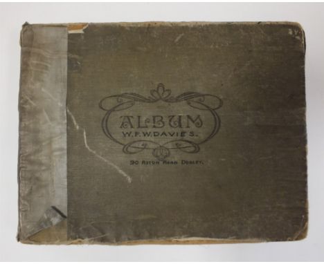 'HYDROGLIDER' SCRAP ALBUM, oblong 4to, compiled by W F W Davies of Dudley, inventor of the hydroglider. With newspaper cuttin