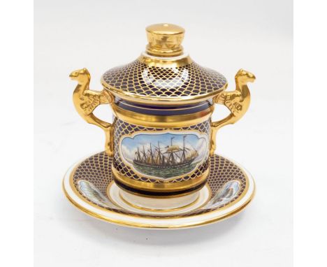 A Spode cup and saucer